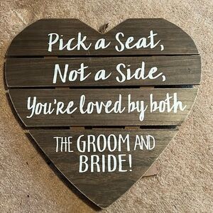 Wedding sign